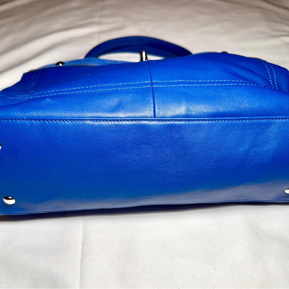 Coach Cobalt Blue Penelope soft leather Carryall F16531 - Picture 2 of 11